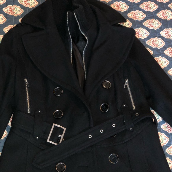 Miss Sixty black wool coat/jacket in great condition - Size XS/S (0-2) - Picture 3 of 7